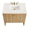 James Martin Vanities Hudson 36in Single Vanity, Light Natural Oak w/ 3 CM White Zeus Top 435-V36-LNO-3WZ - alternate 2